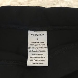 Nordstrom leggings with quilted faux leather sides